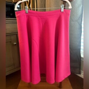Hot Pink A-Line Women's Skirt 2X